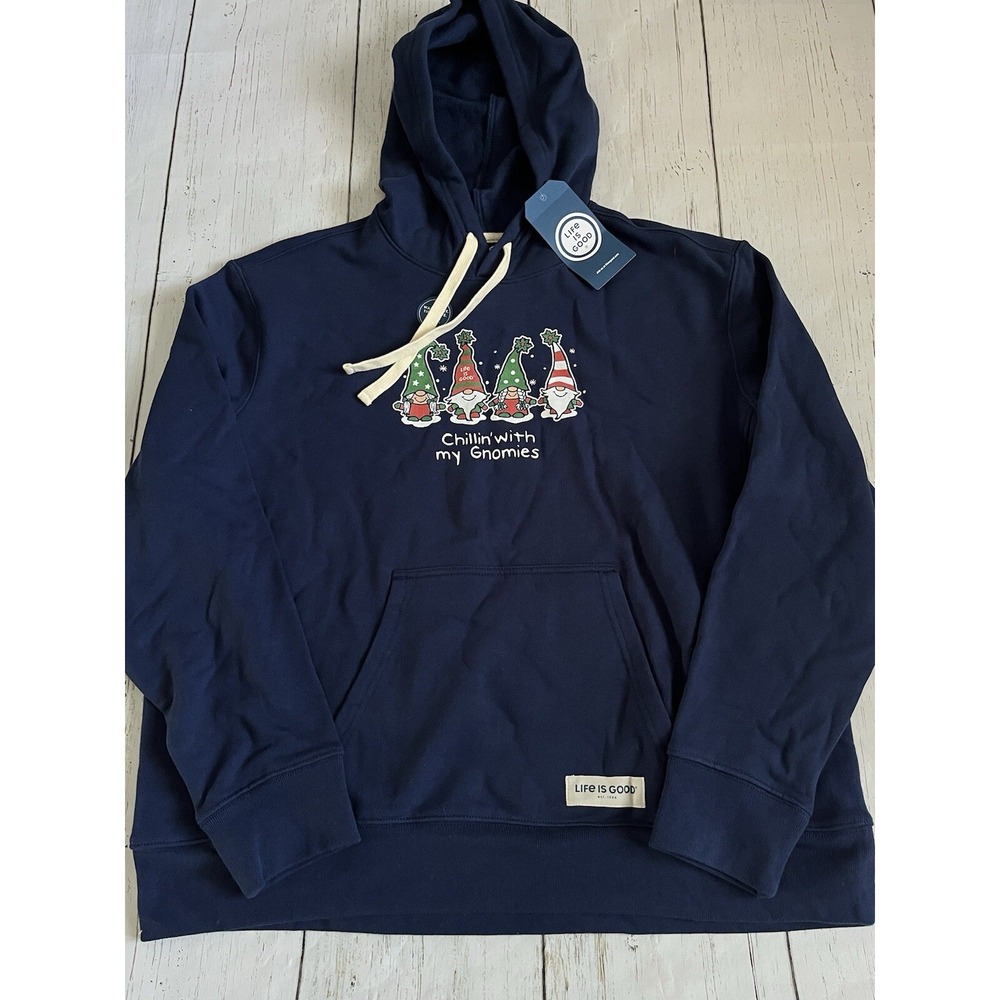 Life Is‎ Good Men's Chillin' with my Gnomies Simply True Fleece Hoodie